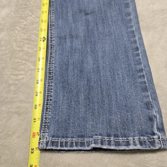 Rock And Roll Denim Revolver Slim Straight Leg Jeans Mens Size 36x33 Western - Picture 8 of 11